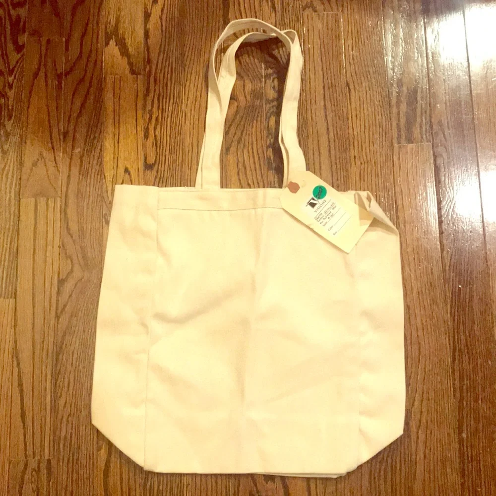 NWT Canvas tote bag with handles all purpose